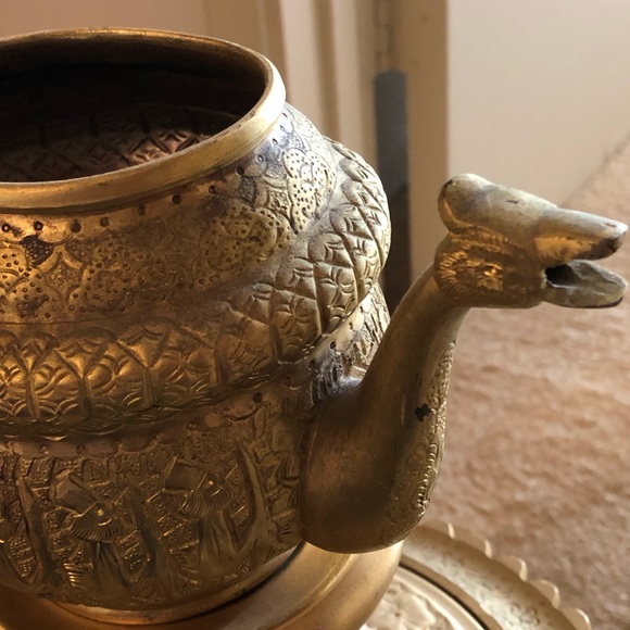 Antique look electric gold plated samovar - Picture 8 of 8